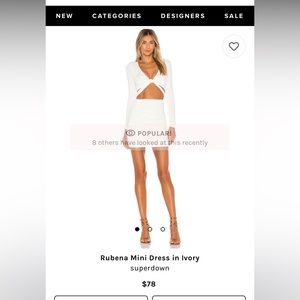mini white formal dress superdown